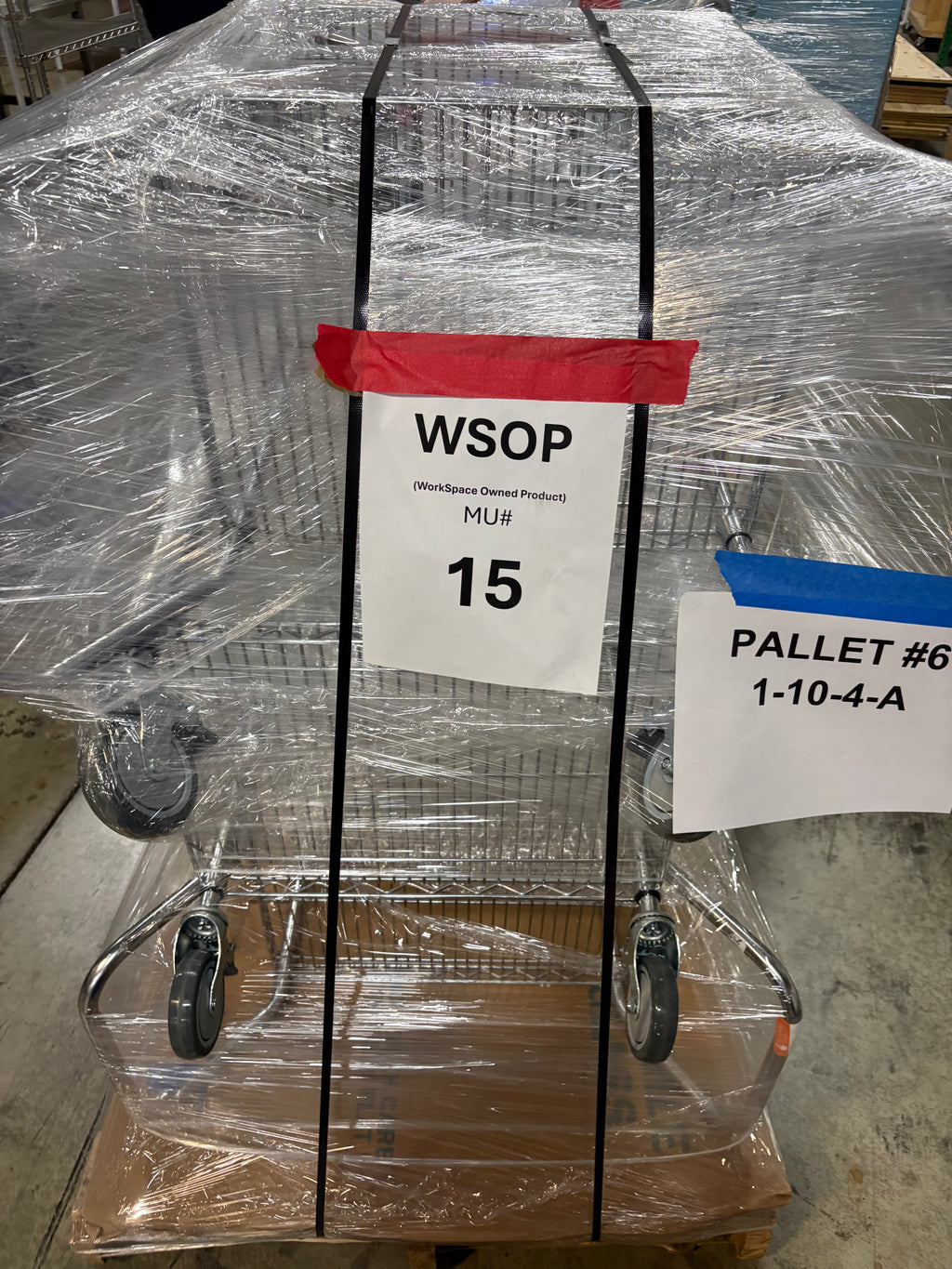 Used Uline Metal Cart