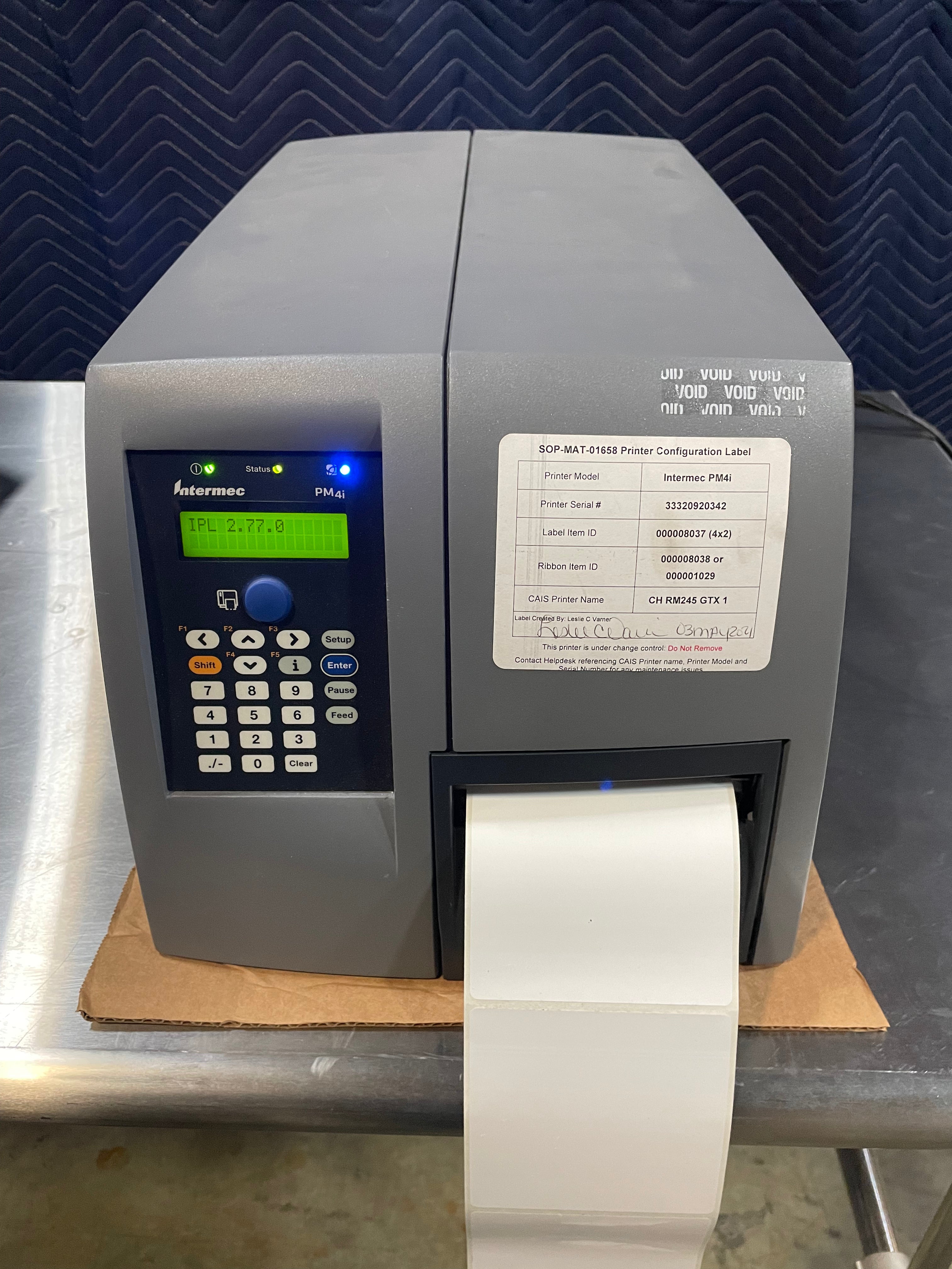 Used Intermec PM4I Label Printer