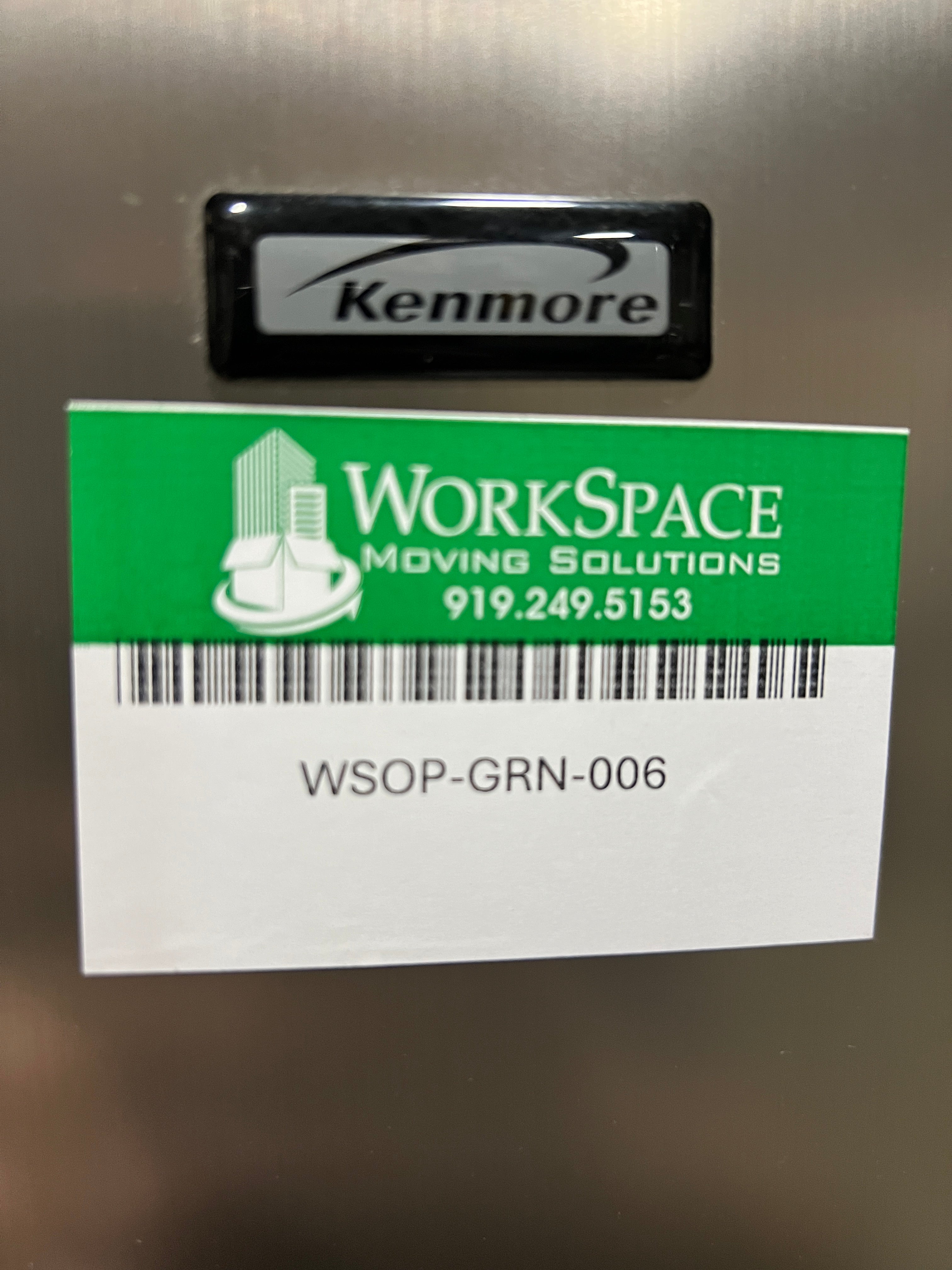 Used Kenmore Refirgerator/Freezer (Black/Silver)