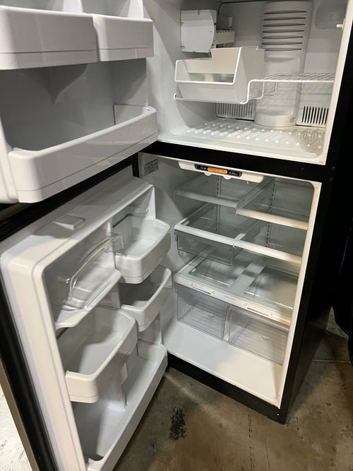 Used GE Refrigerator/Freezer (Black/Silver)