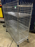Used Nextel 3 Shelf Wire Rolling Cart