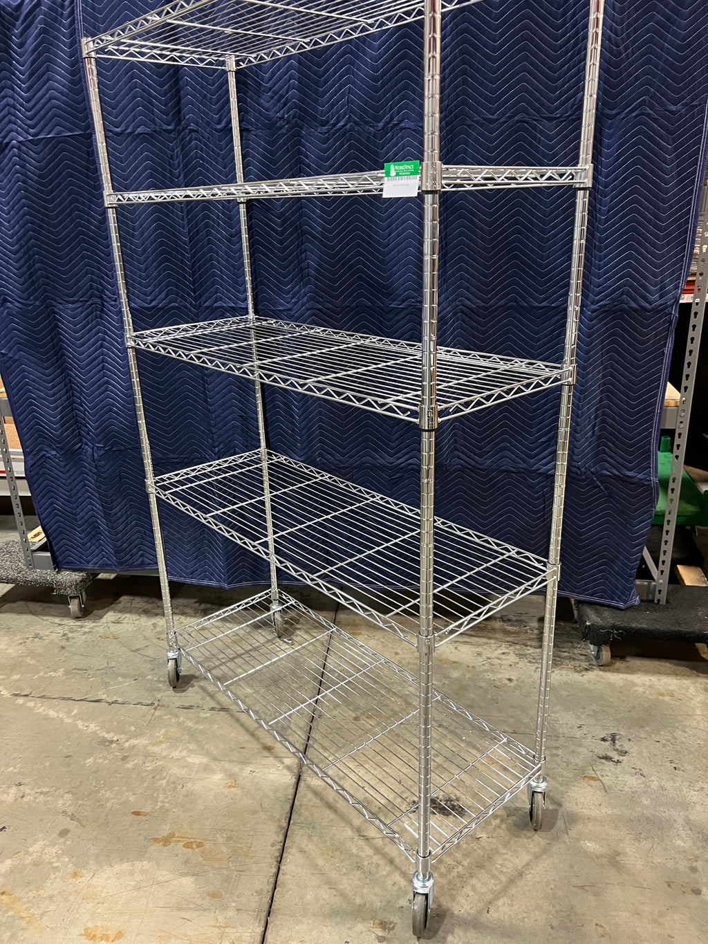 Used 5 Shelf Metro Rolling Rack