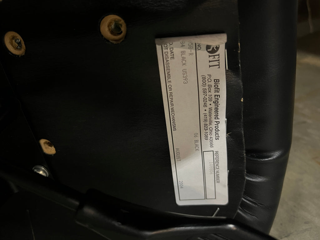 Used Biofit Black Rolling Chair