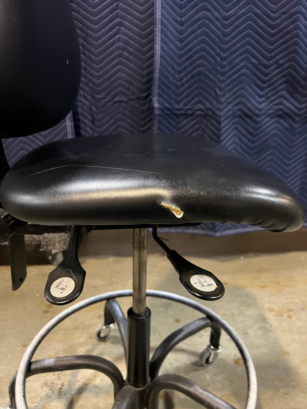 Used Biofit Black Rolling Chair