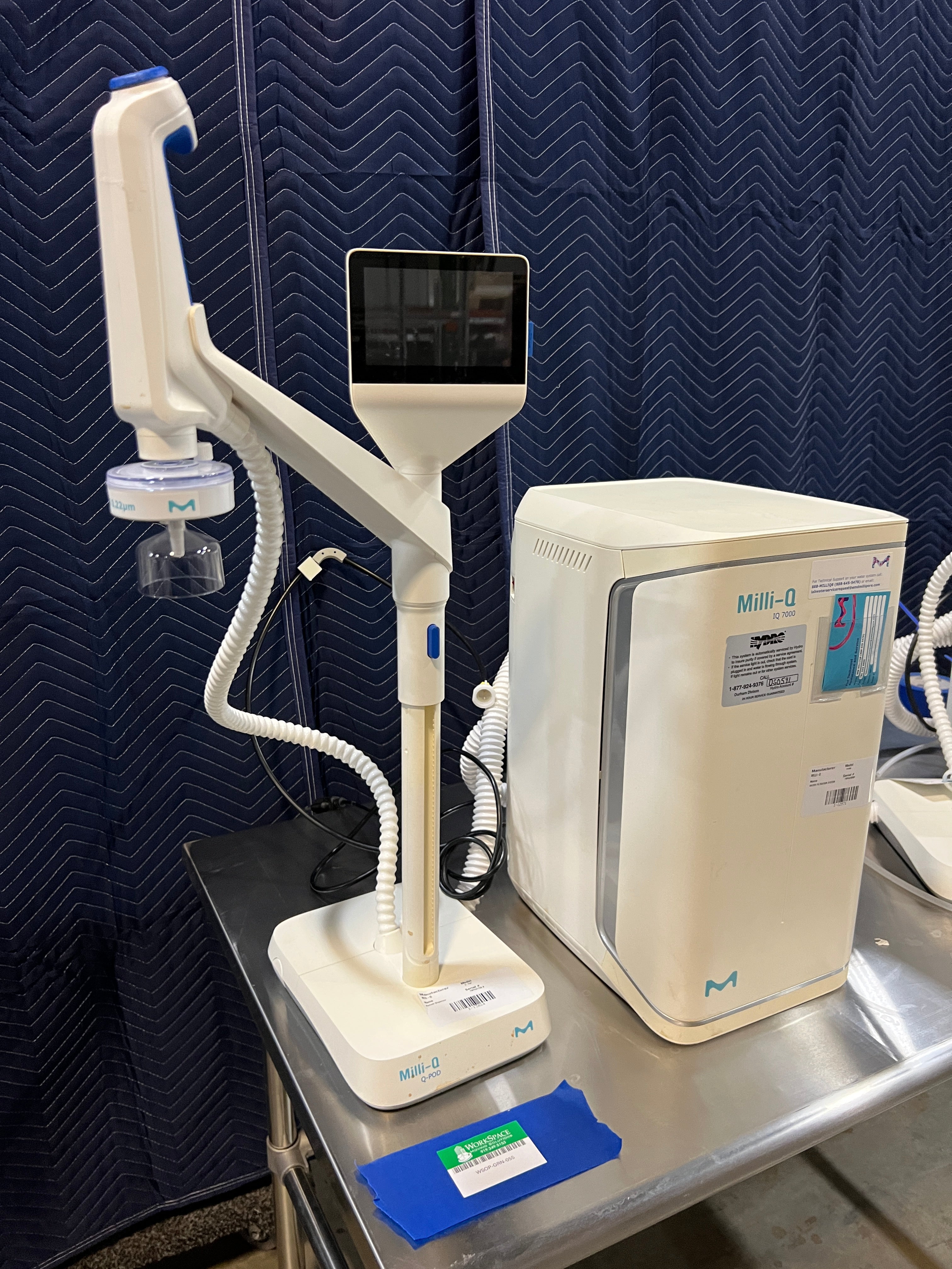 Used Milli-Q-IQ7000 Millipore Filtration System