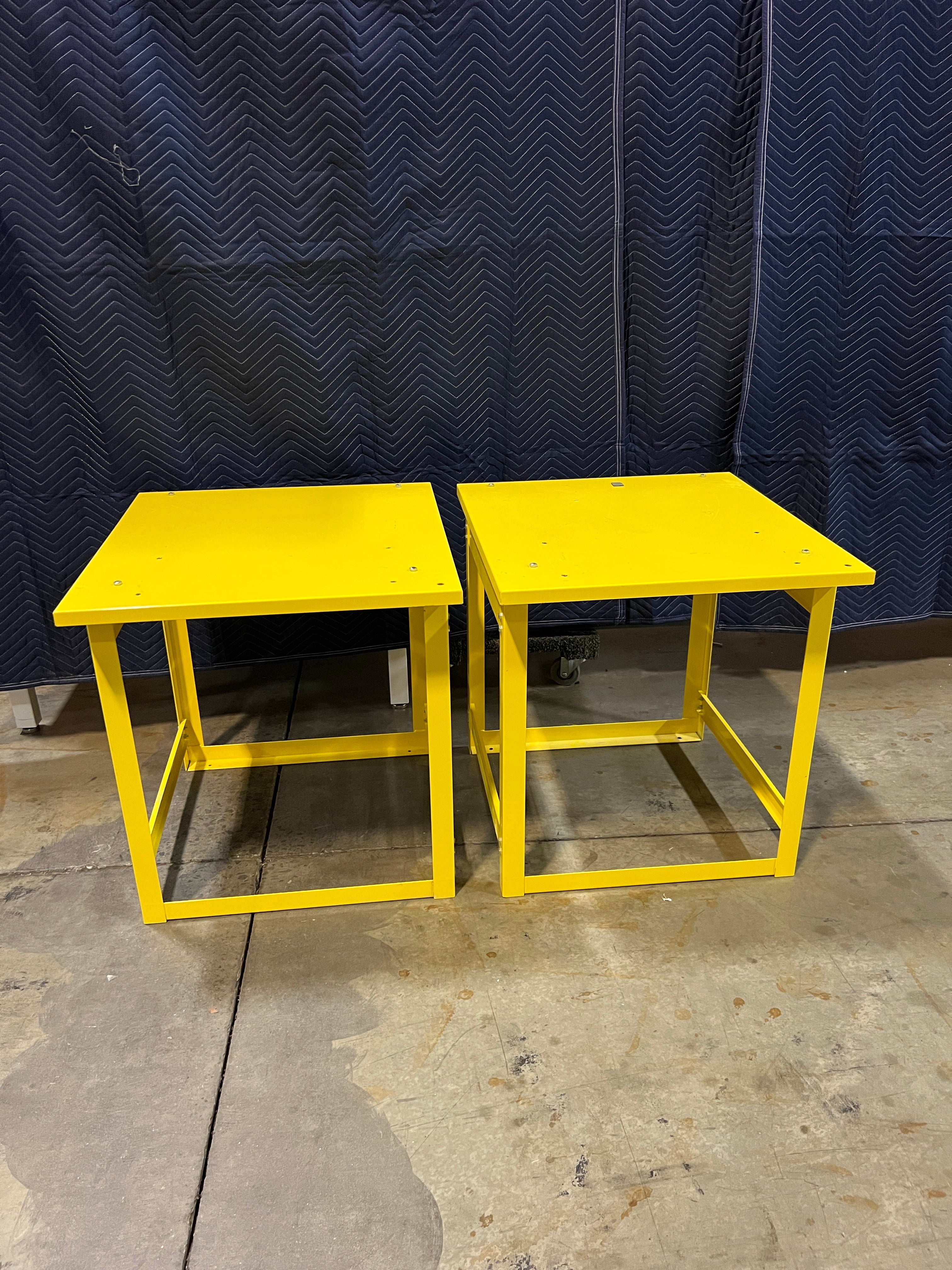 Used Yellow Utility Table