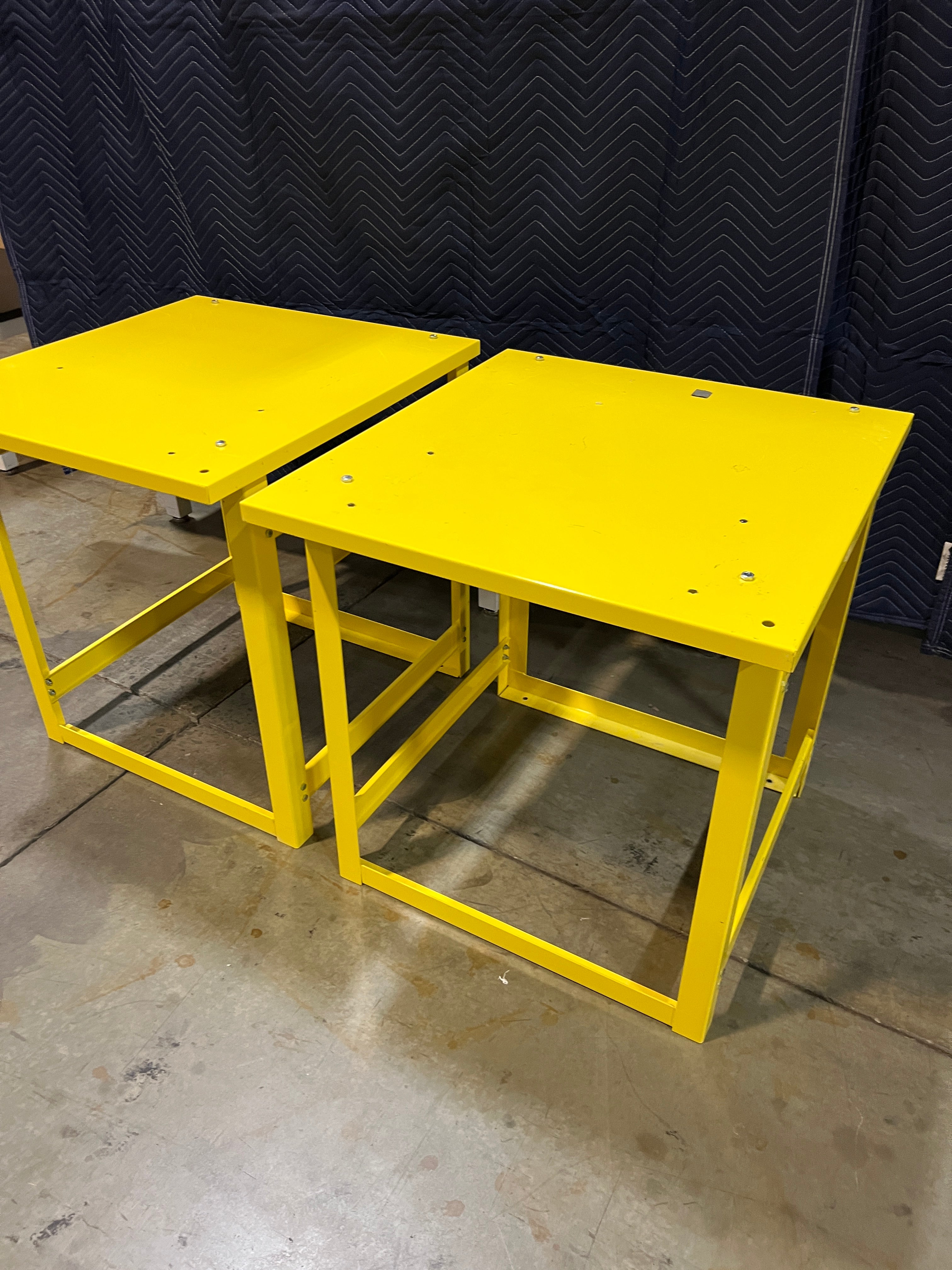 Used Yellow Utility Table