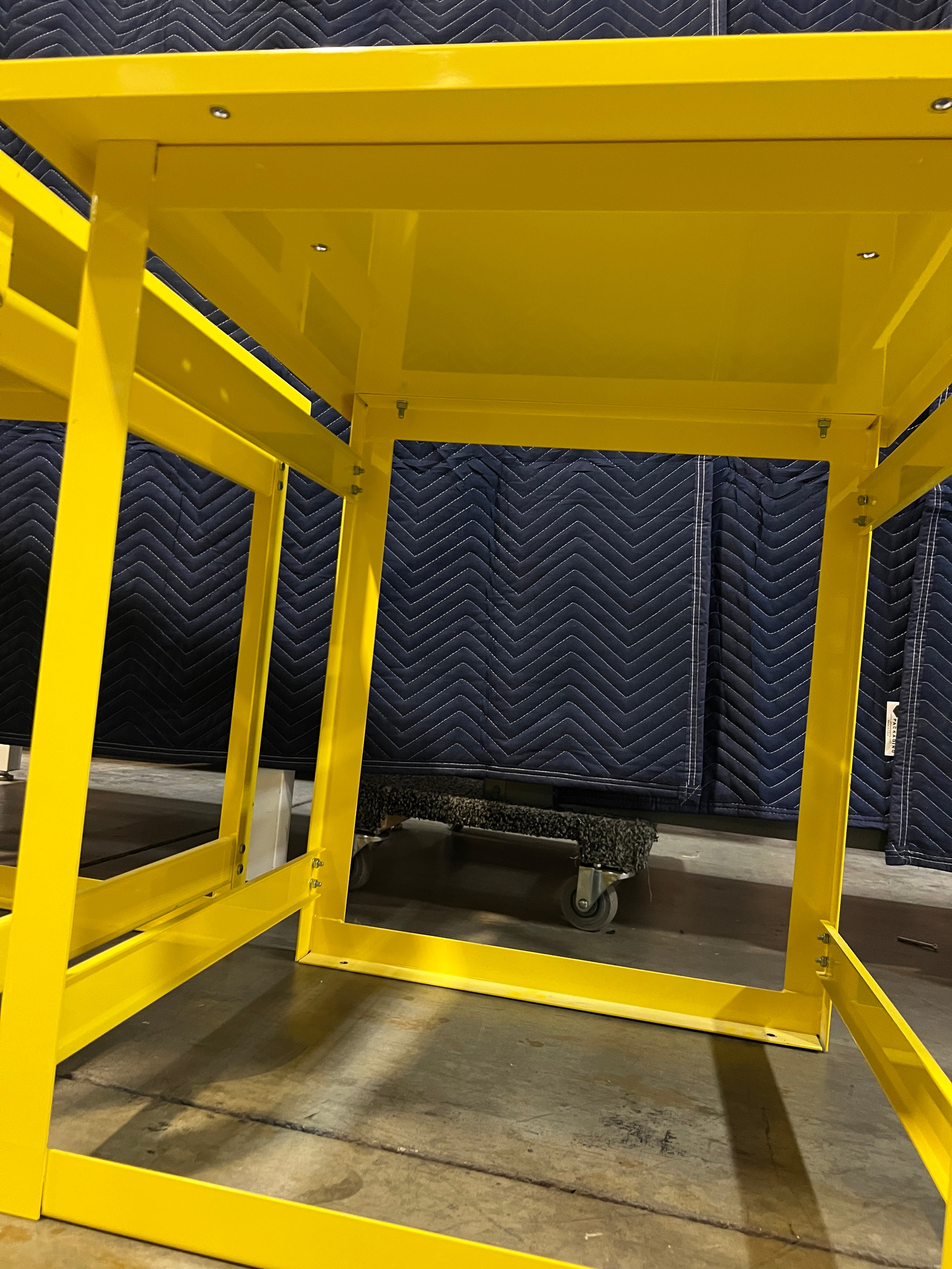 Used Yellow Utility Table
