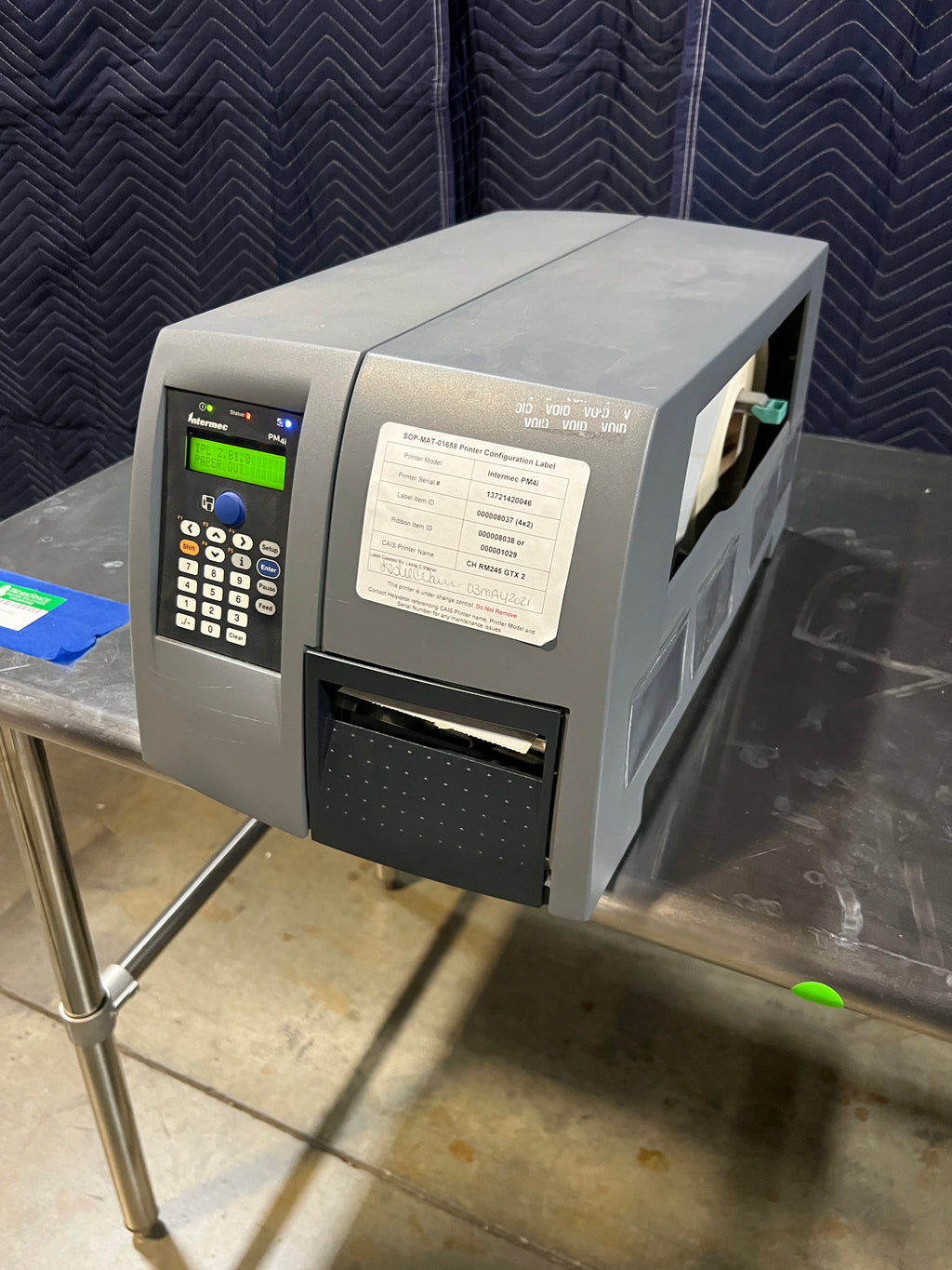 Used Intermec PM4I Label Printer