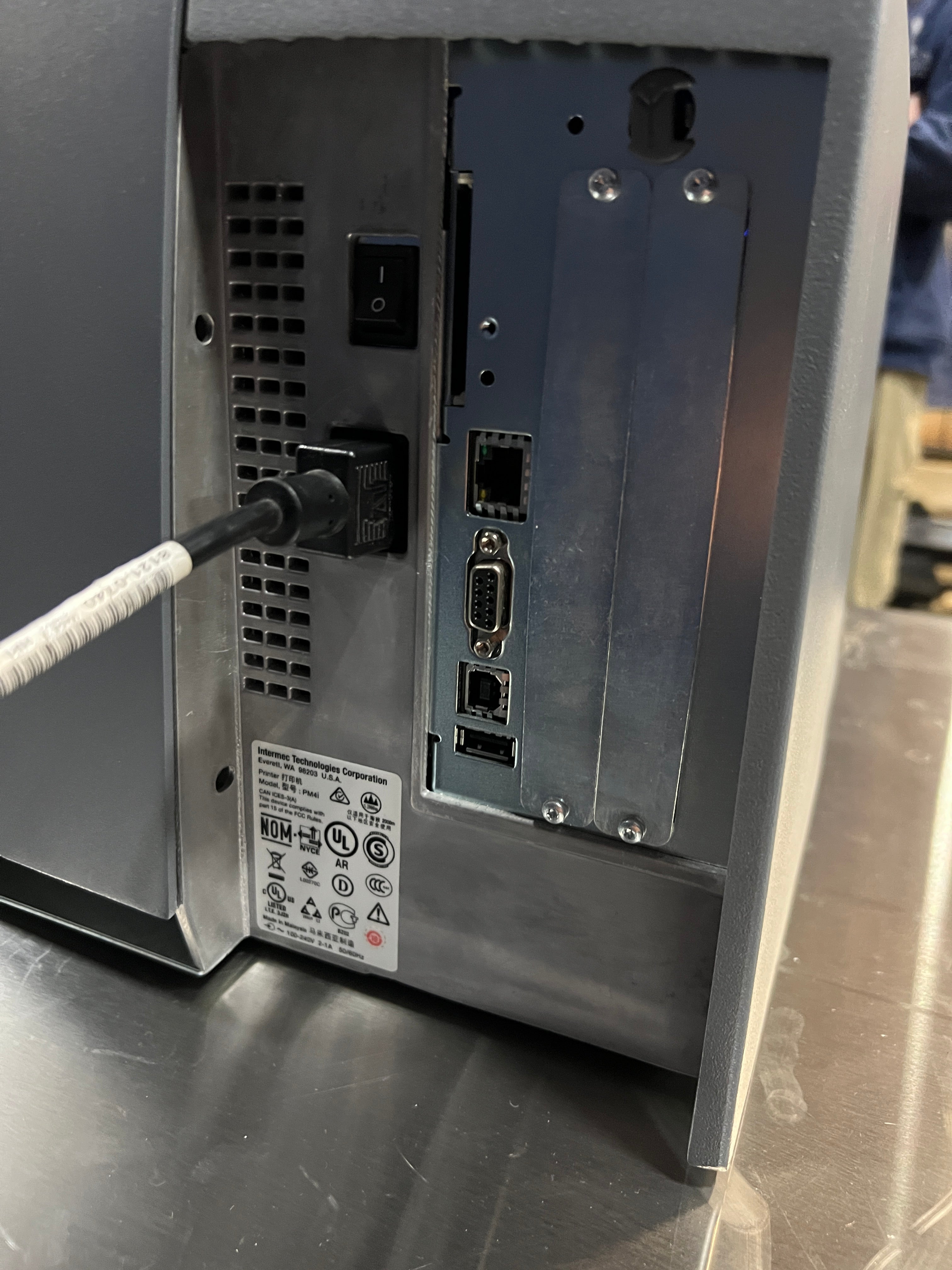 Used Intermec PM4I Label Printer