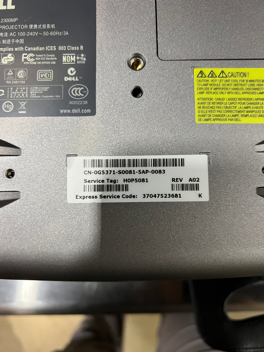 Used Dell Projector