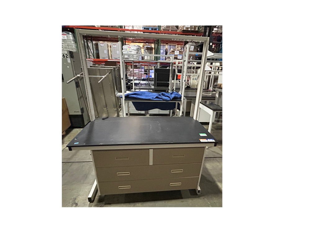 Used Lab/Work Table With 4 Drawers