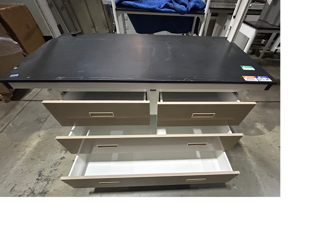 Used Lab/Work Table With 4 Drawers